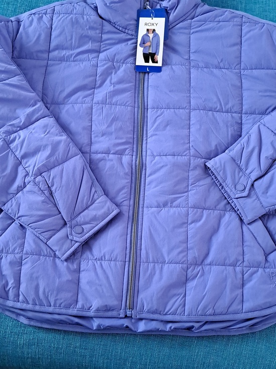 Roxy Jackets & Blazers - Roxy Lavender Quilted Puffer Jacket New Size Large.